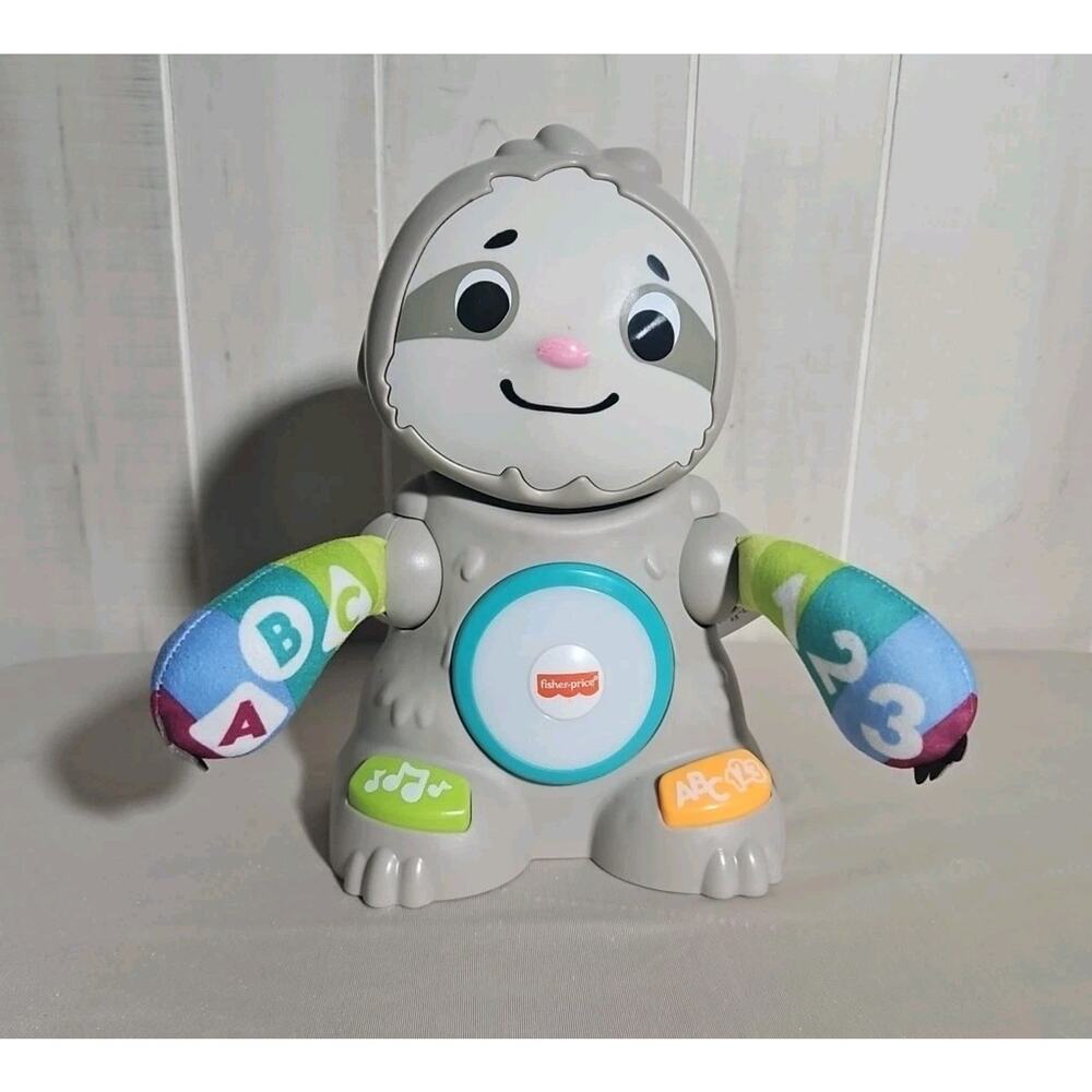 2018 Fisher Price 10" Linkimals Smooth Moves Sloth Interactive Educational Toy